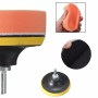 7 in 1 Buffing Pad Set Thread Auto Car Polishing Pad Kit for Car Polisher, Size:3 inch