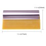 Car Auto Body Surface Window Wrapping Film Yellow Rubber Scraper Sticker Tool with Pink Metal Handle