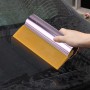 Car Auto Body Surface Window Wrapping Film Yellow Rubber Scraper Sticker Tool with Pink Metal Handle