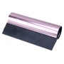 Car Auto Body Surface Window Wrapping Film Black Rubber Scraper Sticker Tool Black with Pink Metal Handle