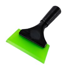 Plastic Bull Bar Film Squeegee Car Glass Cleaning Tools(Green With Handle)