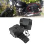 Motorcycle Accessories Modified Side of the Box Leather Bag Knight Bag Kit(Black)