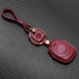 HP-A009 Motorcycle Cowhide Leather Induction Key Protective Cover for Harley Sportster S(Red)