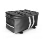 Motorcycle Waterproof PU Leather Rack Rear Carrier Bag, Capacity: 9L with Rain Cover