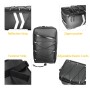 Motorcycle Waterproof PU Leather Rack Rear Carrier Bag, Capacity: 9L with Rain Cover