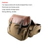 MB-OT298 Motorcycle Accessories Modified Side of the Box Canvas Bag Knight Bag Kit(Khaki)