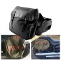 MB-OT298 Motorcycle Accessories Modified Side of the Box Canvas Bag Knight Bag Kit(Black)