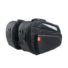 HOUZHI MTXB1017 Motorcycle Side Luggage Saddle Rear Seat Bag Waterproof Detachable Helmet Bag(Black)
