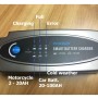 FOXSUR 0.8A / 3.6A 12V 5 Stage Charging Battery Charger for Car Motorcycle, EU Plug