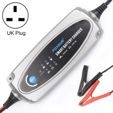 FOXSUR 0.8A / 3.6A 12V 5 Stage Charging Battery Charger for Car Motorcycle, UK Plug
