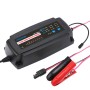 Foxsur 12V 2A / 4A / 8A 7 -этажный зарядный зарядный зарядное устройство для автомобильного мотоцикла, ЕС Плака