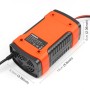 FOXSUR 12V 6A Intelligent Universal Battery Charger for Car Motorcycle, Length: 55cm, US Plug(Red)