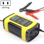 Foxsur 12V 6A Интеллектуальное универсальное зарядное устройство для автомобильного мотоцикла, длина: 55см, US Plug (Yellow)