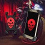 Портативный мотоцикл USB Charger держатель мобильного телефона, версия Handlebars (RED)