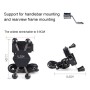 9-90V Portable Motorcycle X-type Automatic Locking USB Charger Mobile Phone Holder