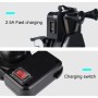 9-90V Portable Motorcycle X-type Automatic Locking USB Charger Mobile Phone Holder