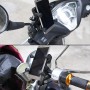 9-90V Portable Motorcycle X-type Automatic Locking USB Charger Mobile Phone Holder