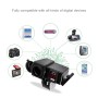 Universal Motorcycle Dual USB Ports 4.2A Phone Fast Charger with Cigarette Socket & Voltage Display & Switch, Ramdon Color Delivery