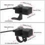 Водонепроницаемый мотоцикл 3.1A Двойной USB -адаптер быстрого зарядного устройства с переключателем