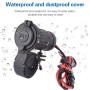 Motorcycle Cigarette Lighter Socket Car Charger Socket GPS Socket with Waterproof Cover