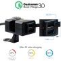 CS-1204A1 Мотоцикл Двойной USB QC3.0 Fast Charger 9V-32V Вольтметр Двойной кронштейн