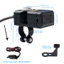 CS-1204A1 Motorcycle Dual USB QC3.0 Fast Charger 9V-32V Voltmeter Dual Bracket