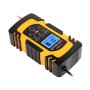 DEMUDA DC-80 Car Battery Charger 12V/24V Intelligent Pulse Repair Type Lead-acid Battery, Plug Type:AU Plug(Yellow)