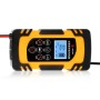 DEMUDA DC-80 Car Battery Charger 12V/24V Intelligent Pulse Repair Type Lead-acid Battery, Plug Type:US Plug(Yellow)