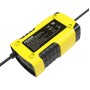 FOXSUR 2A / 6V / 12V Car / Motorcycle 3-stage Full Smart Battery Charger, Plug Type:US Plug(Yellow)