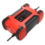 Foxsur 12A / 12V / 24V Car / Motorcycle 7-ступенчатое зарядное устройство Agm Agm Agm, тип вилки: eu plug (красный)