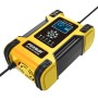 FOXSUR 12A / 12V / 24V Car / Motorcycle 7-stage Lead-acid Battery AGM Charger, Plug Type:EU Plug(Yellow)