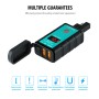 WUPP ZH-1422A2 DC12-24V Motorcycle Square Dual USB Fast Charging Charger with Switch + Voltmeter + Integrated SAE Socket + 1m SAE Socket Cable
