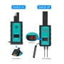 WUPP ZH-1422B3 DC12-24V Motorcycle Square Single USB + PD Fast Charging Charger with Switch + Voltmeter + Integrated SAE Socket + 1.4m OT Terminal Cable