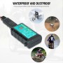 WUPP ZH-1422C2 Motorcycle Square Dual USB Fast Charging Charger with Switch + Integrated SAE Socket + 1m SAE Socket Cable