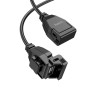 hoco Z45A 4.8A Dual USB Port Motorcycle Charger(Black)