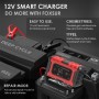 Foxsur 6a 12V Мотоцикл / автомобиль Smart Acter Acterger, Тип плагина: US Plug (красный)