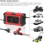 FOXSUR 6A 12V Motorcycle / Car Smart Battery Charger, Plug Type:EU Plug(Red)