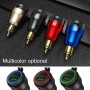 Motorcycle European-style Small-caliber Aluminum Alloy QC 3.0 + PD Fast Charge USB Charger, Shell Color:Blue(Red Light)