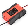 FOXSUR 12V-24V Car Motorcycle Repair Battery Charger AGM Charger Color:Red(EU Plug)