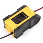 FOXSUR 12V-24V Car Motorcycle Repair Battery Charger AGM Charger Color:Yellow(UK Plug)