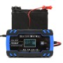 FOXSUR 12V-24V Car Motorcycle Truck Repair Battery Charger AGM Charger, EU Plug (Blue)