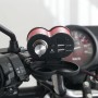 CS-834A2 Многофункциональный мотоцикл водонепроницаемый алюминиевый сплав Мобильный телефон с двойным USB-зарядным устройством зажигалка с цифровым выключателем дисплея (красный)