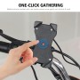 CS-513D1 12V 2A Motorcycle Scalable Mobile Phone USB Charger Holder, Tap Handle Version