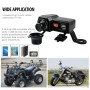 CS-1072B1 Motorcycle Dual USB Charger + Voltmeter with Cigarette Lighter & Cigarette Butts (Black)