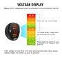 WUPP ZH-975B3 Motorcycle Aluminum Alloy Waterproof Mobile Phone Double QC3.0 Quick Charging Charger with Voltmeter(Black)