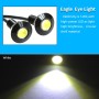10 PCS 23mm 1.5W DC9-80V Motorcycle Eagle Eye Light Single Lens(White Light)