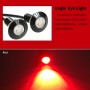 10 PCS 23mm 1.5W DC9-80V Motorcycle Eagle Eye Light Single Lens(Red Light)