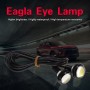 10 PCS 18mm 1.5W DC9-80V Motorcycle Eagle Eye Light Double Lens(White Light)