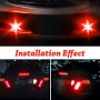 10 PCS 23mm 1.5W DC9-80V Motorcycle Eagle Eye Light Double Lens(Red Light)