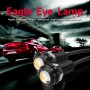 10 шт. 23 мм 1,5 Вт DC9-80V Мотоцикл Eagle Eye Light Double Lens (желтый свет)